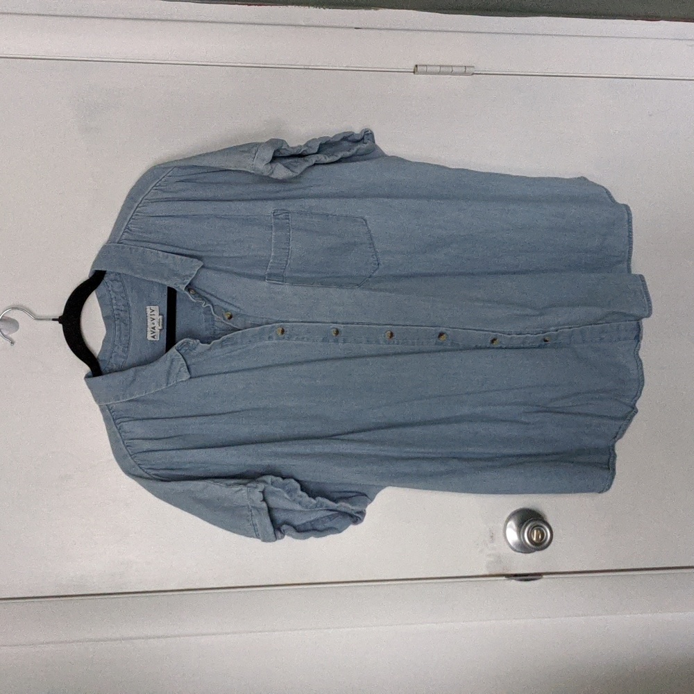 Ava & Viv Chambray Camp Shirt
